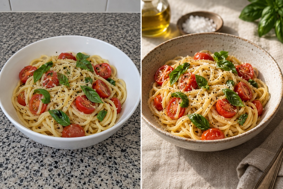 料理写真を整える